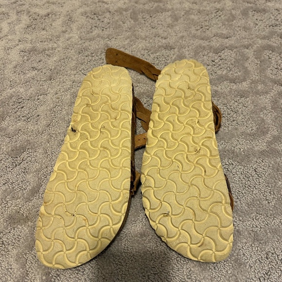 Yara Birkenstock Brown Strappy Sandals - Picture 6 of 8